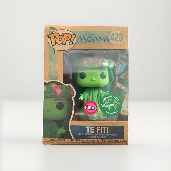 Funko Pop Disney Moana Te Fiti #420 Flocked Walmart Exclusive Vinyl Figure IOB - Picture 1 of 5
